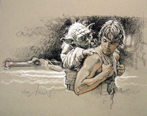 Luke-Yoda-by-Drew-Struzan-luke-skywalker-25982265-500-396